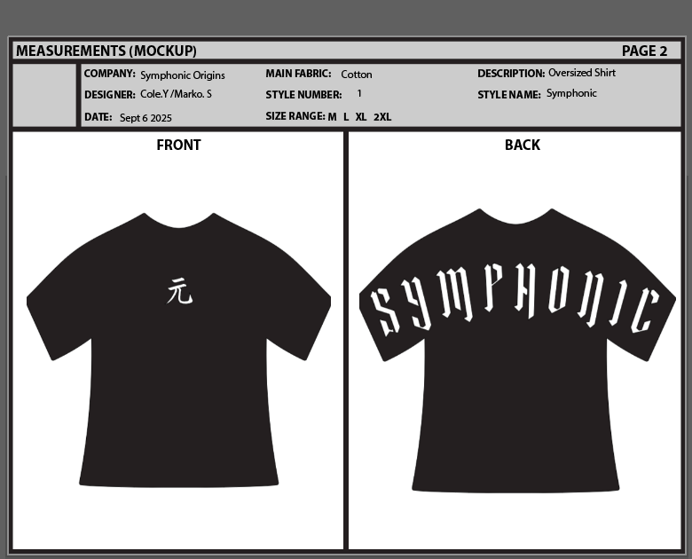 Symphonic T shirt